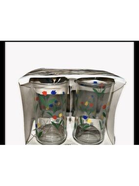 Vintage Libbey Jubilee Tulip Drinking Glasses – Set of 4 – 6.5” Tall New In Box